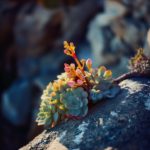 光影交错植物花卉