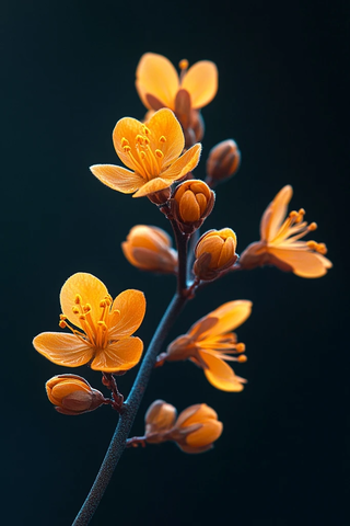 盛开栎皮酮植物特写