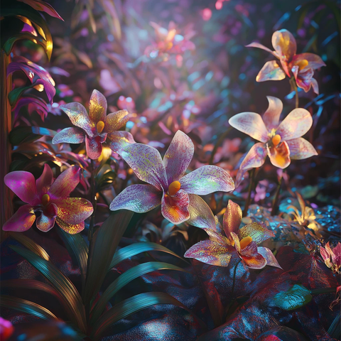 兰花盛开的幻境