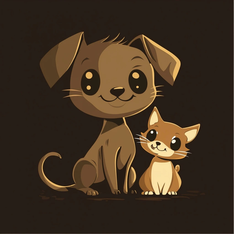 慈善机构与宠物矢量图