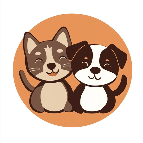 猫咪狗狗宠物店标志