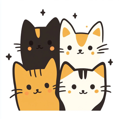 猫咪团聚温馨一刻