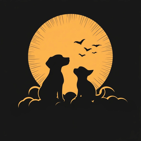 云端猫狗升天剪影