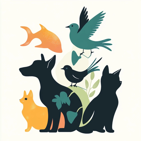 宠物剪影托特包设计