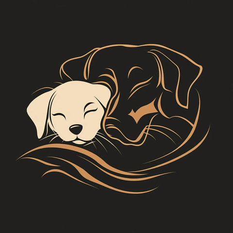 两只狗和一只猫矢量图