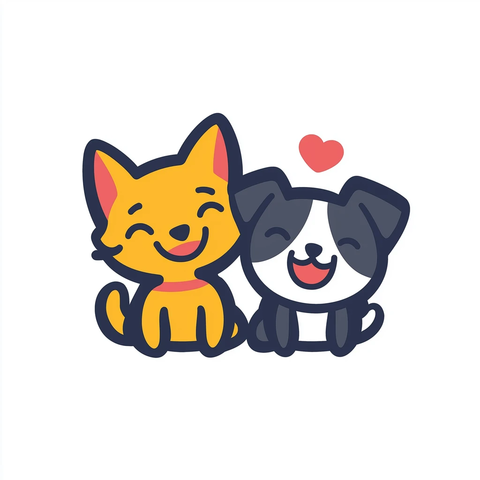 宠物约会符号设计