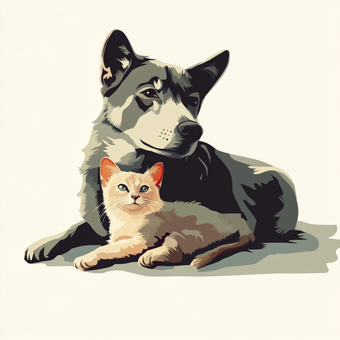 国际流浪动物日矢量图