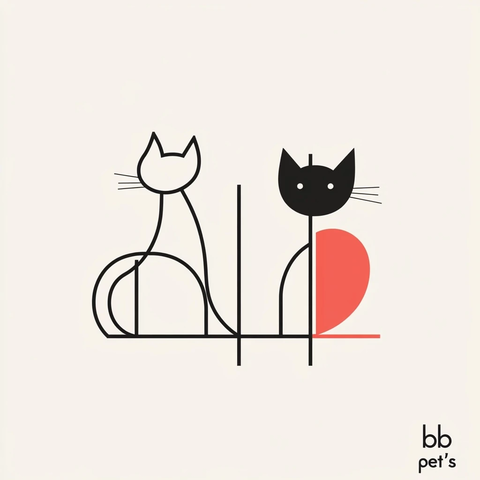 两只猫一只狗宠物剪影