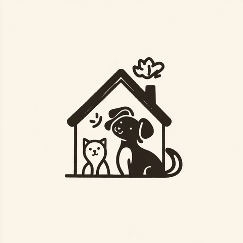 猫狗在家等待新家庭