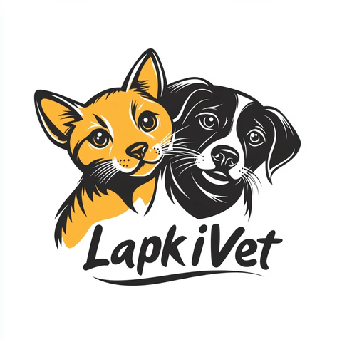 猫咪狗狗宠物诊所标志