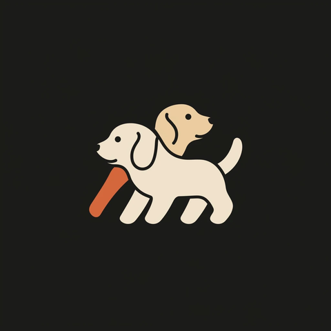 纯种小狗在线商店标志