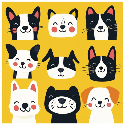 只快乐宠物面孔海报