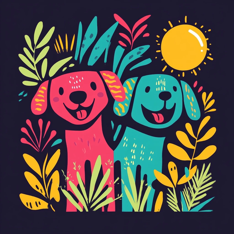 狗友植物快乐标志
