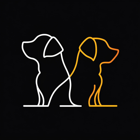 双犬软件标志设计