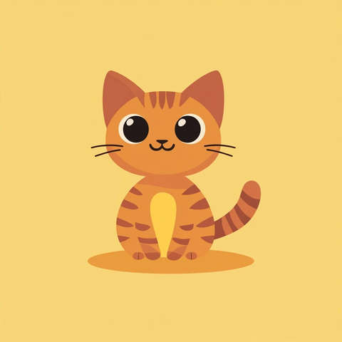 儿童友好的猫插画