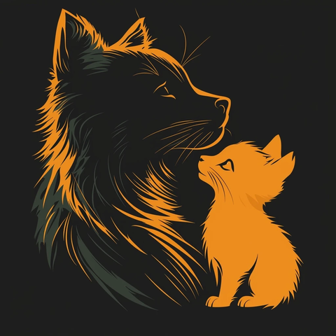 动物护理者简单标志