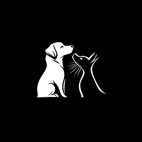 宠物店猫狗标志设计