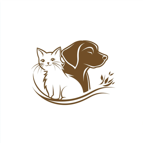 猫狗宠物商店标志设计