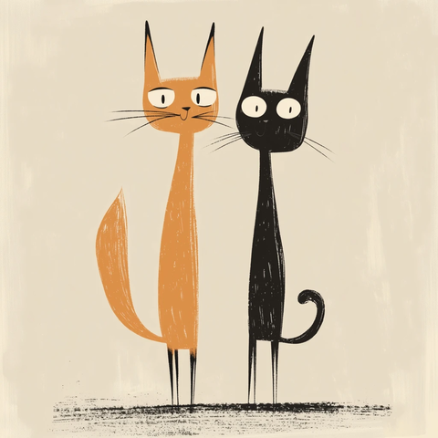 狐狸与猫的奇妙相遇