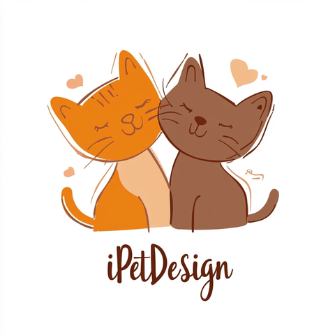 猫咪狗狗宠物店矢量图标