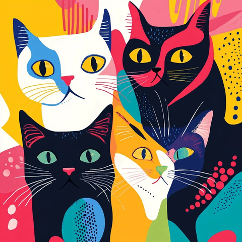 猫咪创意海报设计