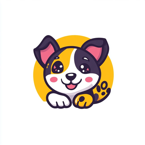 宠物店标志设计矢量图