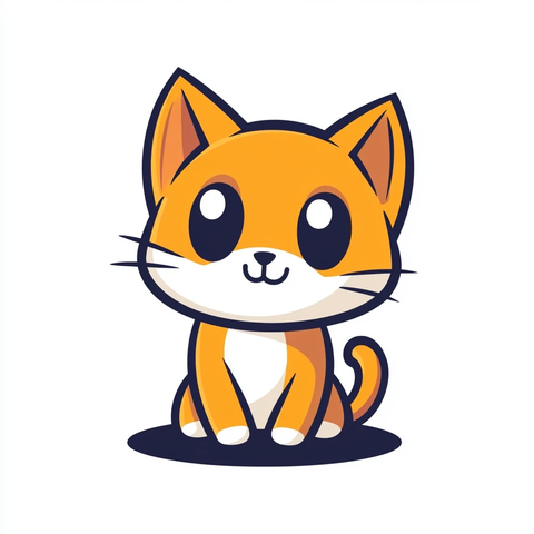 白底可爱猫咪图案恤