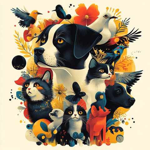 动物多样性插画