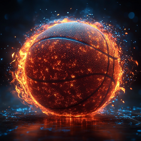 篮球爆炸光能效果