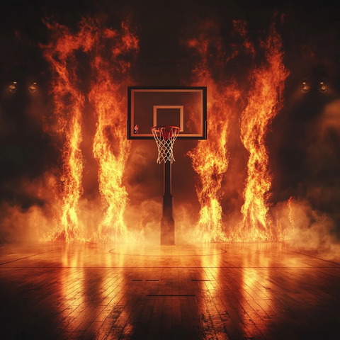 火焰篮球场悬浮火柱