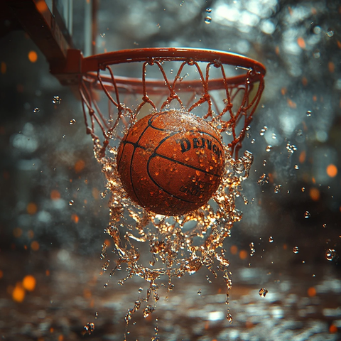 篮球投篮失败瞬间