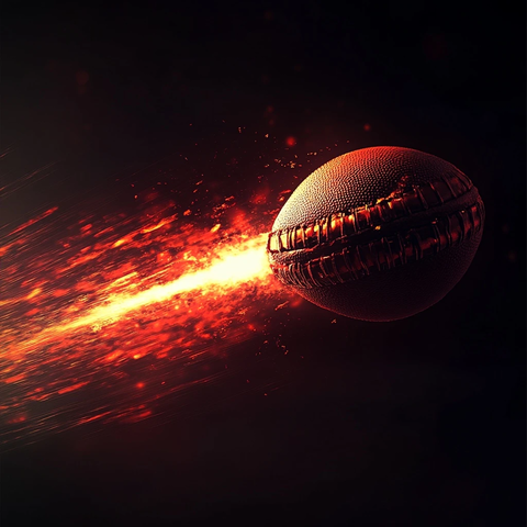 红色球状飞行物带光尾