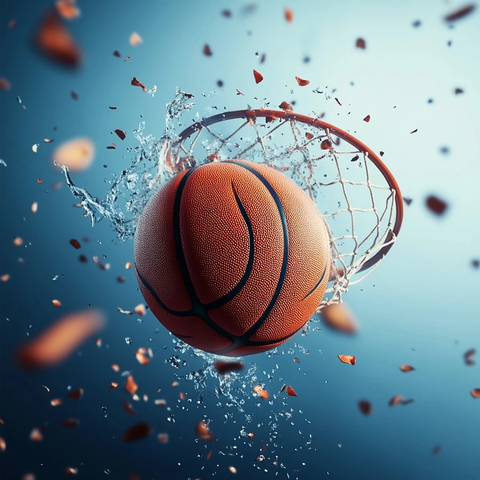 狂欢篮球激战瞬间
