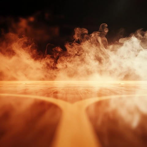 篮球地板反射烟雾效果