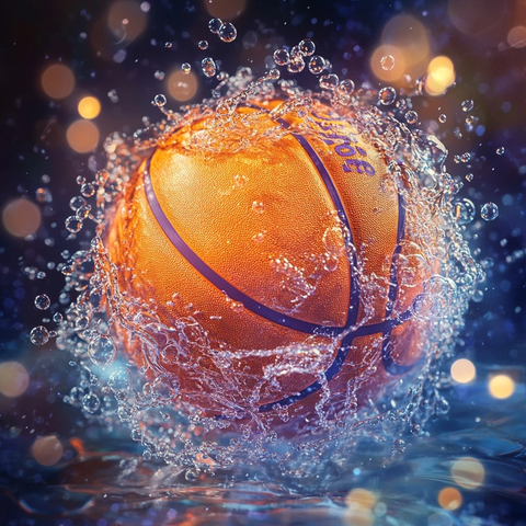 篮球饮料泡灯光艺术