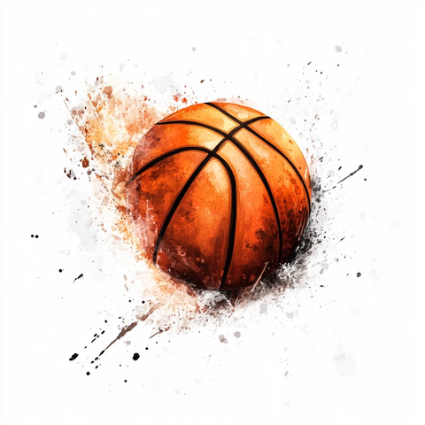 篮球动态姿势插画