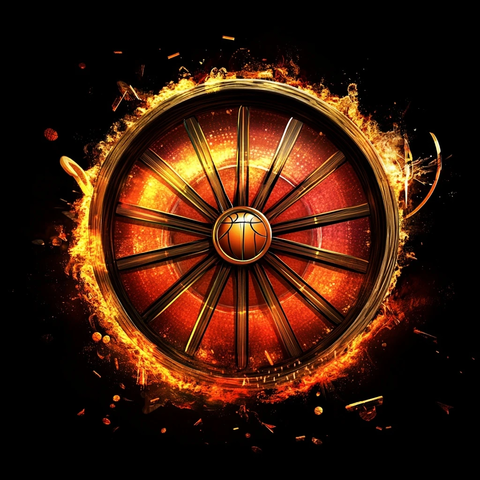 篮球主题抽奖转盘设计