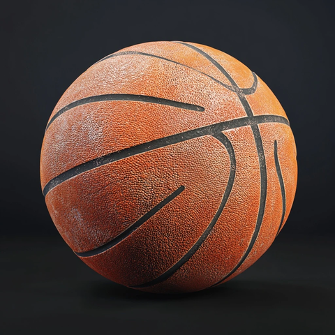 经典篮球橙色纹理展示