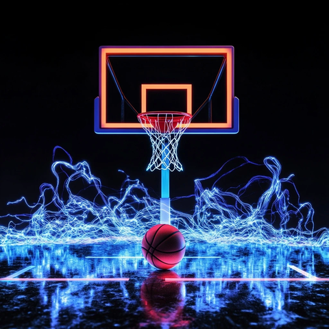 户外篮球架声波特效