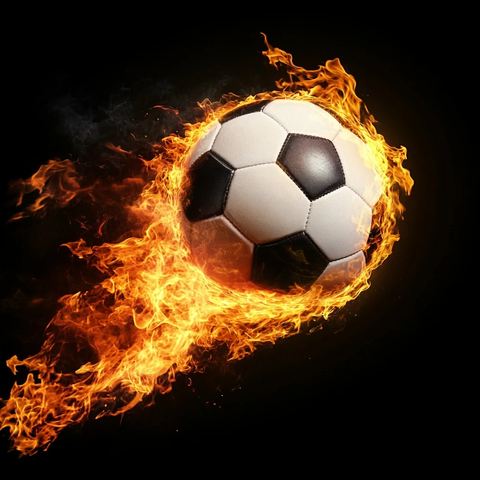 燃烧足球动态瞬间