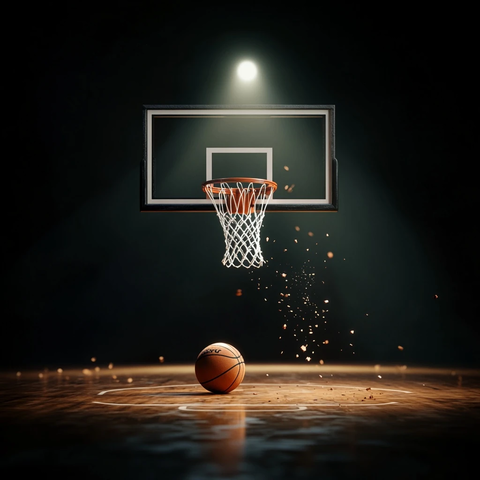 篮球扣篮动态光影效果