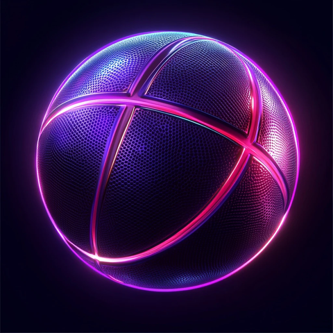 篮球图标铬合金效果