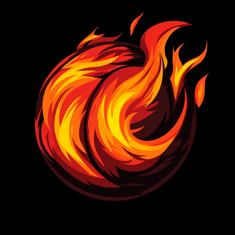 火焰排球标志