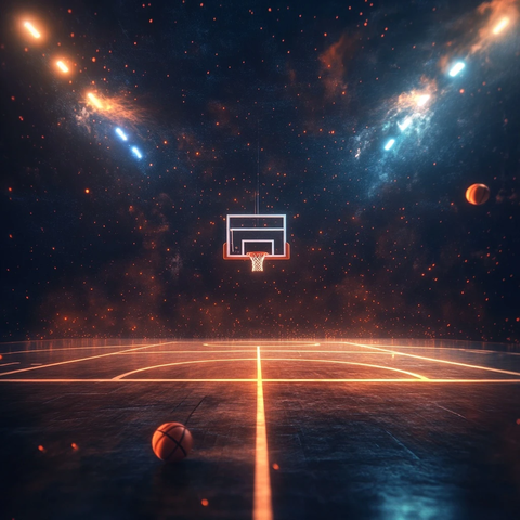 篮球场灯光动态效果