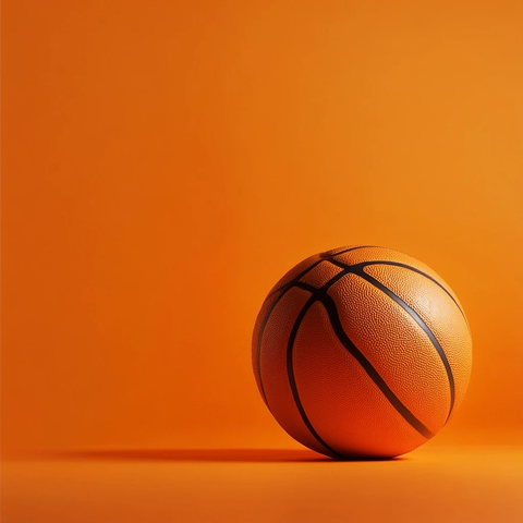 橙色背景运动元素设计