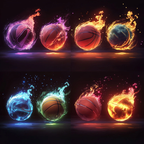 篮球图形演变效果展示