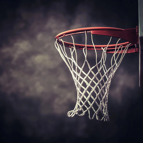篮球网暗背景灯光效果