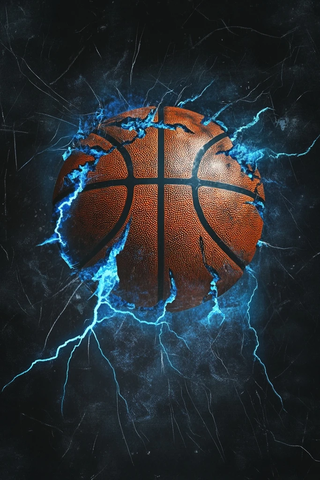 篮球裂纹闪电能量设计