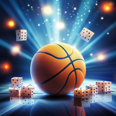 篮球比赛与博彩场景