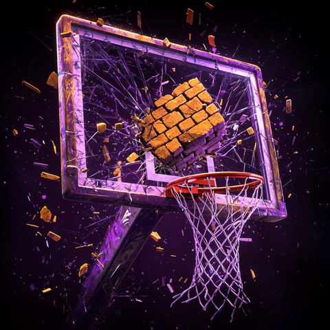 砖块击碎篮板特效设计